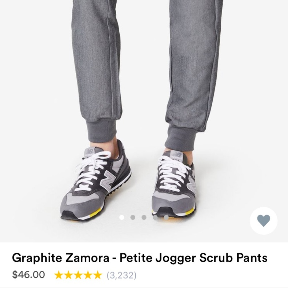 Medium Petite Graphite Zamora Jogger Scrub Pants